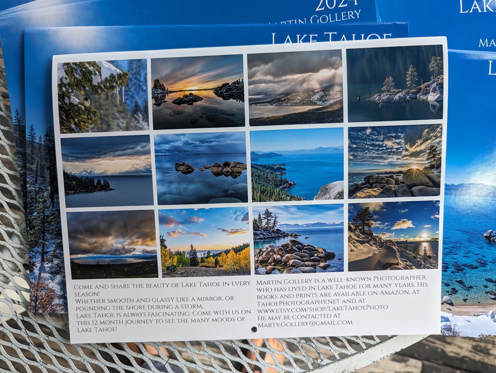 2024 Lake Tahoe Calendar Etsy