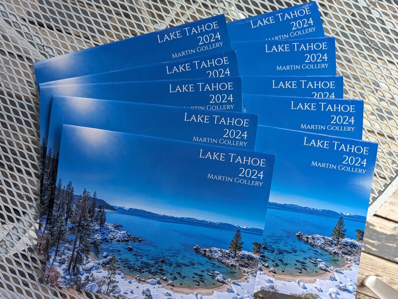 2024 Lake Tahoe Calendarquantity 10 Etsy