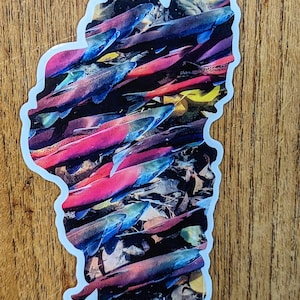Lake Tahoe Sticker- Kokanee salmon run