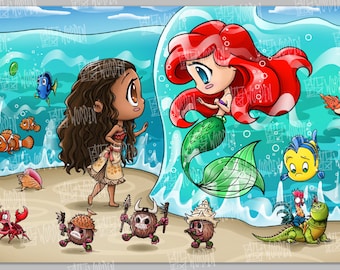 Ariel meets Moana