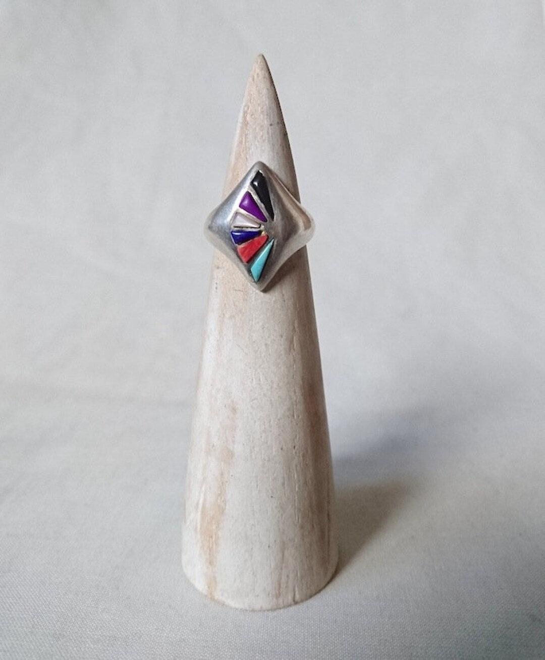 Sterling Silver Vintage Native American Southwest Multi Stone - Etsy