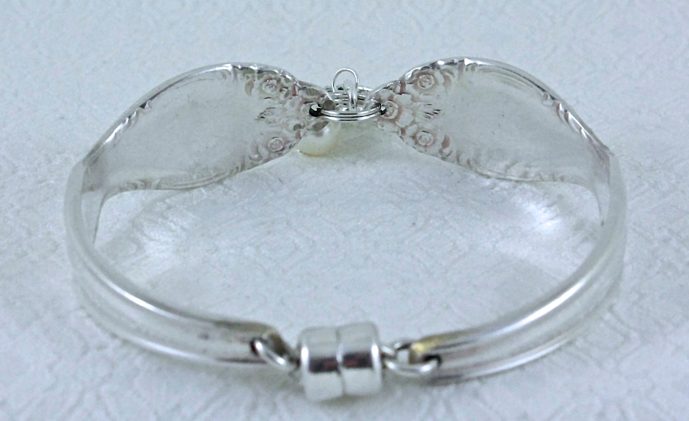 Spoon Bracelet. Vintage Silverware Bracelet With Crown Charm. | Etsy
