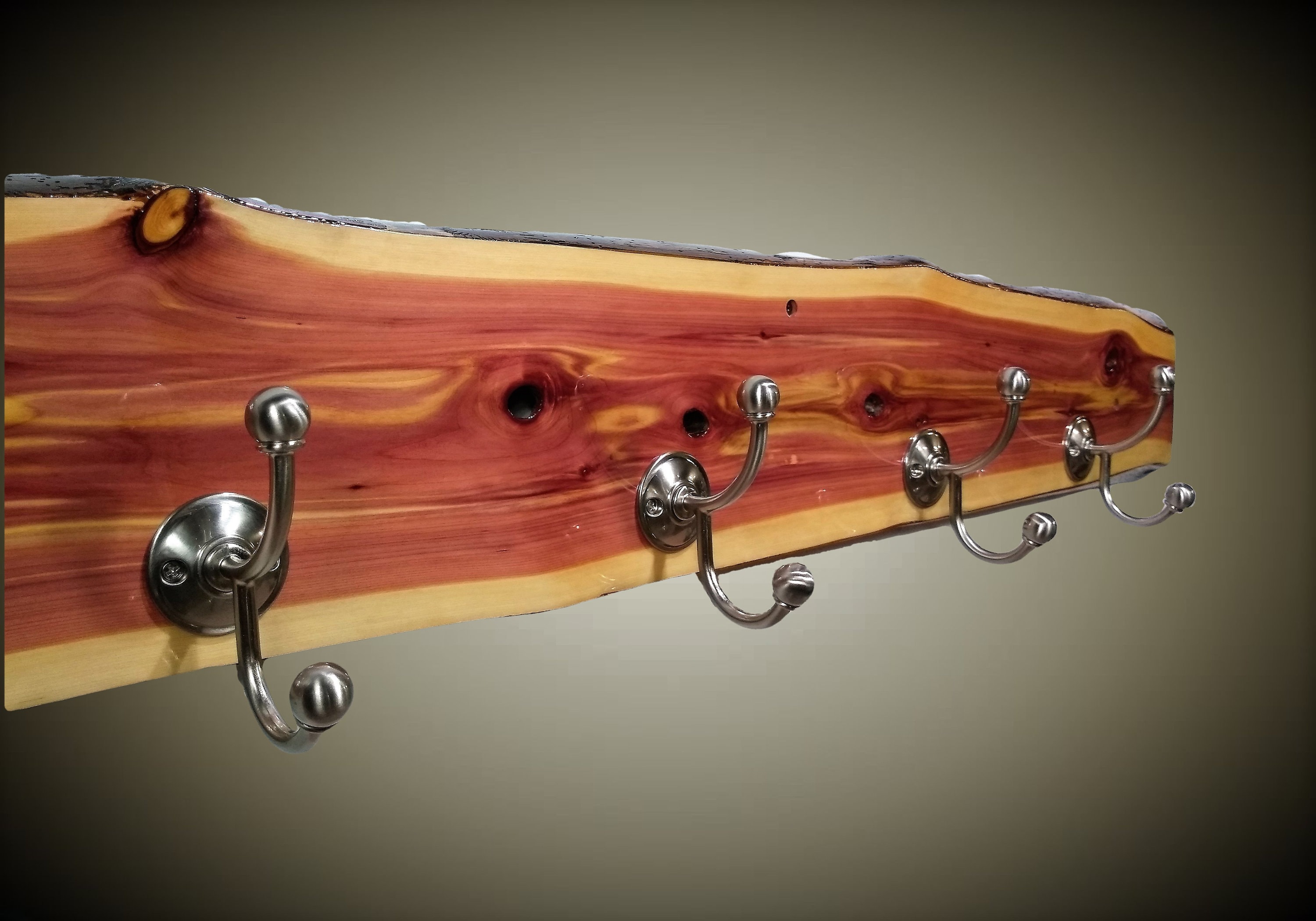 Cabin Decor Wall Coat Racks Items similar to Rustic Cedar American