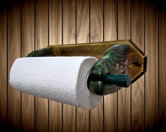 Fish Paper Towel Holder | Kitchen Decor | Rustic Housewarming Gift | Unique Bathroom Decor | Log Cabin Decor | Cute Cabin Gift| Fishing Gift