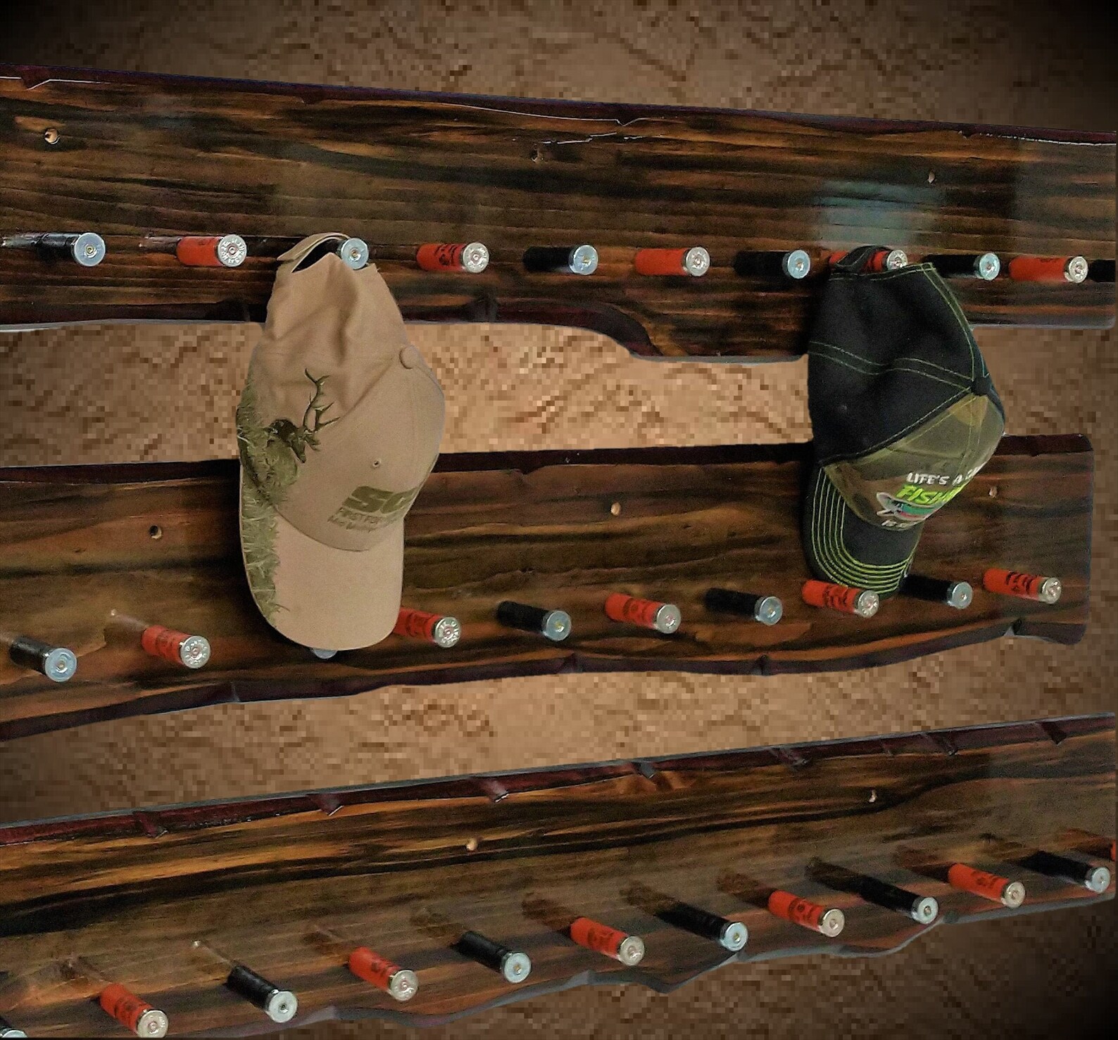 Set of 3 Rustic Shotgun Shell Hat/coat Rack 58 Beautiful Etsy