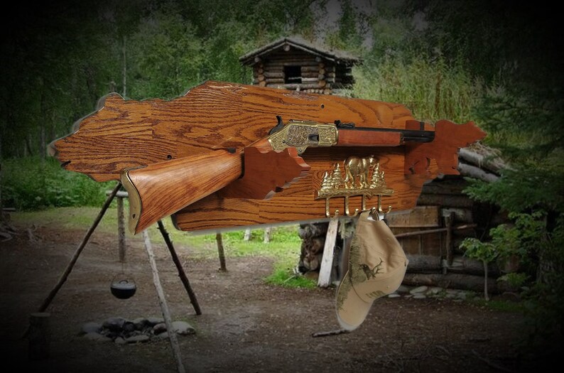 Rustic Golden Bear Lever Action Rifle Gun Display Hunting Gift Etsy