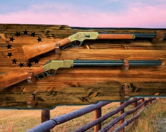 Western Rifle Rack - Etsy