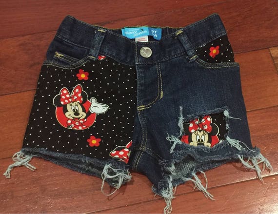 minnie mouse jean shorts
