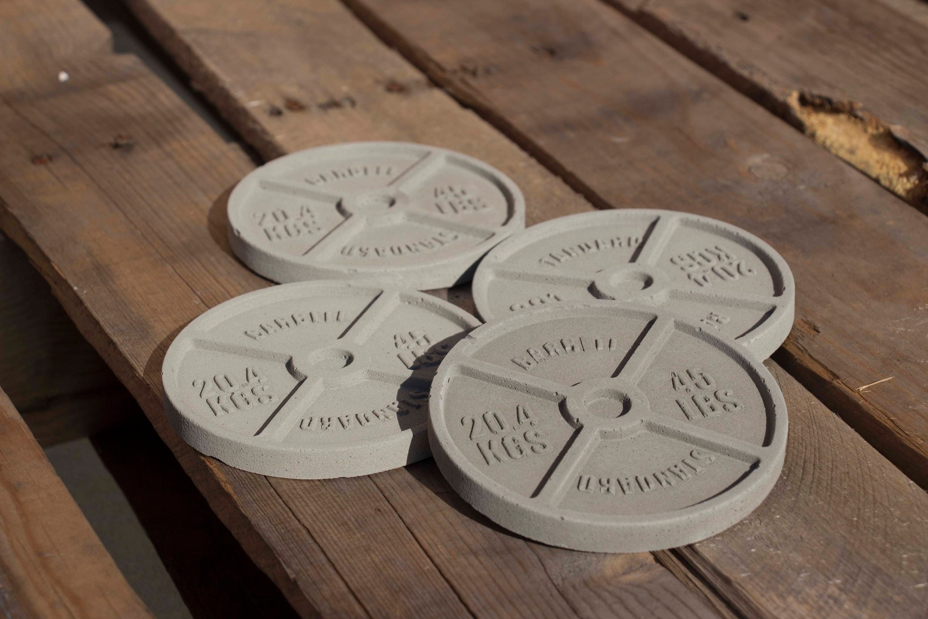 Concrete Barbell Workout Coaster 4 Pack / Workout Coaster