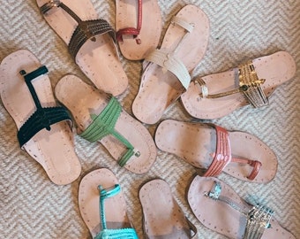 Colourful kolhapuri chappal top