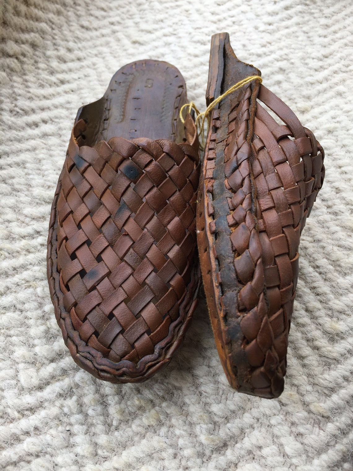 mens woven mules