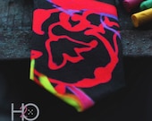 Farbe Spritzen Versace Krawatte. Stilvolle Krawatte. Bunte Krawatte. Geschenk-Krawatte. Besonderen Anlass Krawatte.