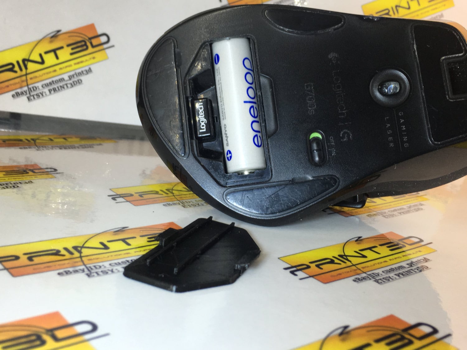 Samme hvidløg Perpetual Logitech G700s Gaming Mouse Back Plate Battery Cover Trap - Etsy