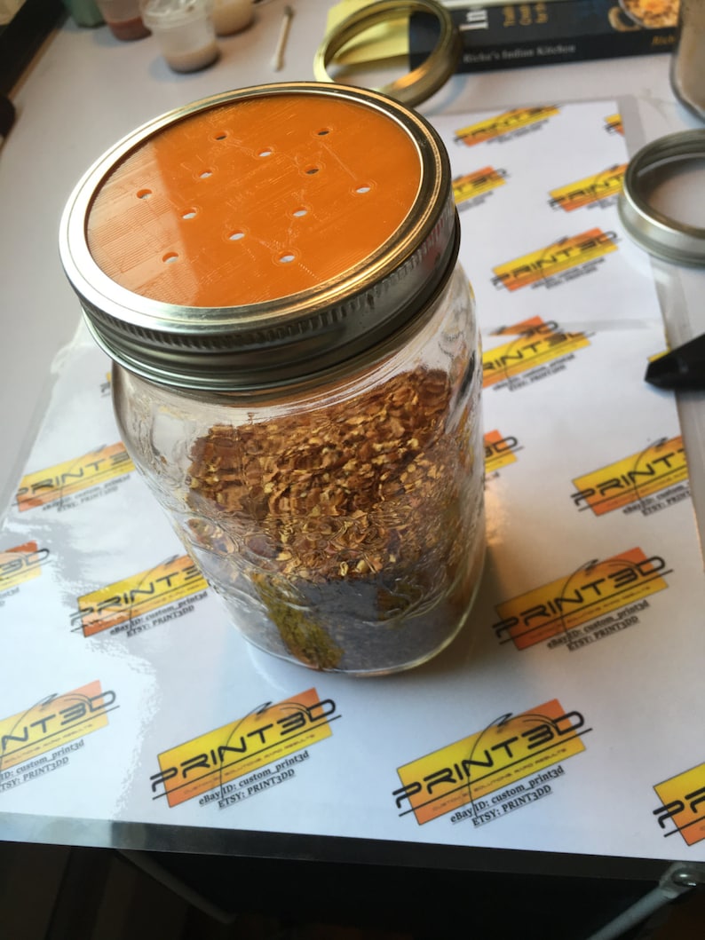 Mason Jar Large Holes Shaker Lid Canning Jar Lid Big Spice Etsy Canada