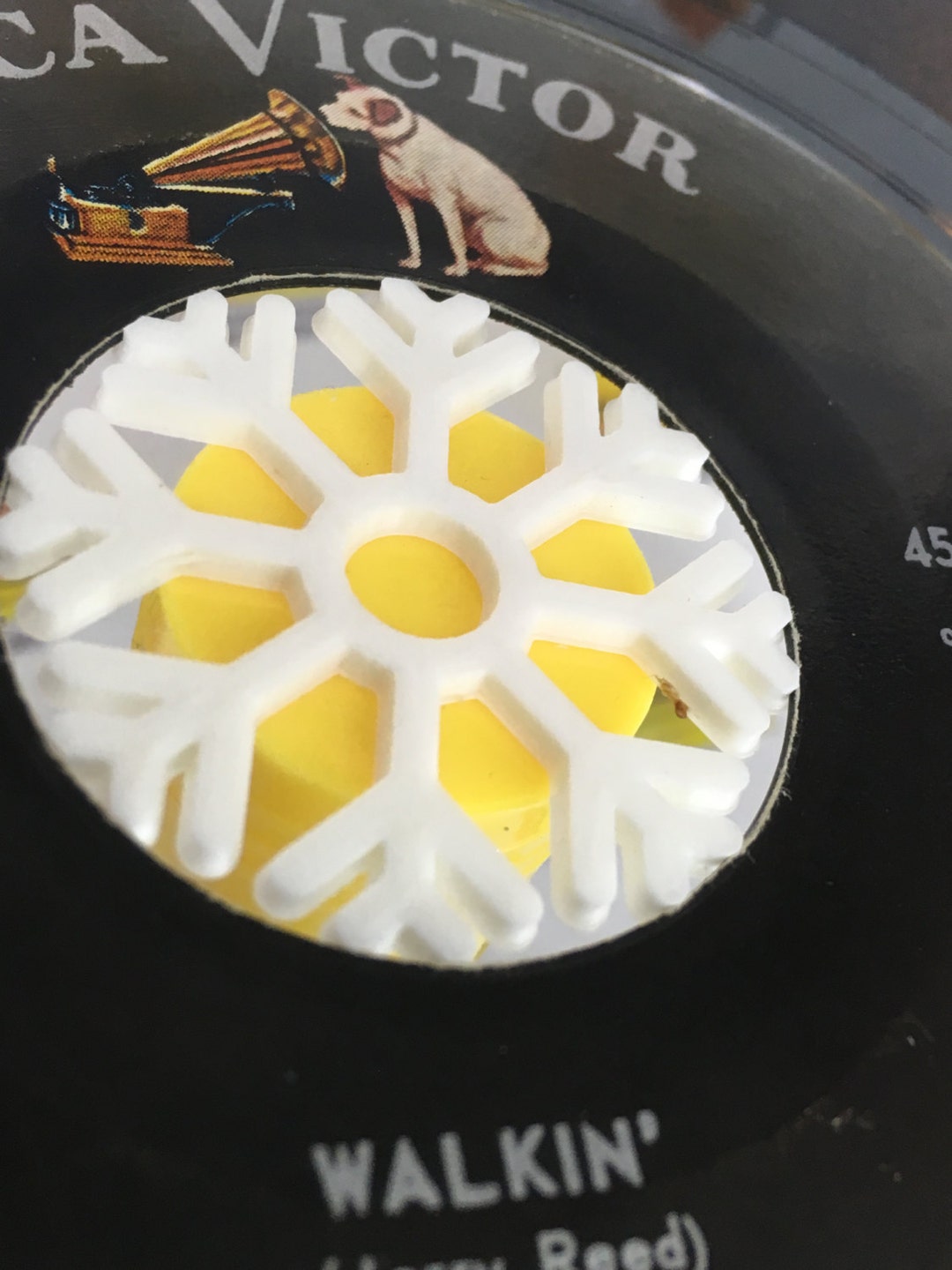 6 Pieces. Snowflake 45 Rpm Record Adapter, 45 Inserts, Single Record ...