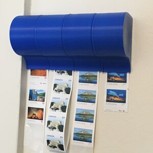Floral Metal Stamp Coil Dispenser / Stamp Holder US Mail USPS Made In USA