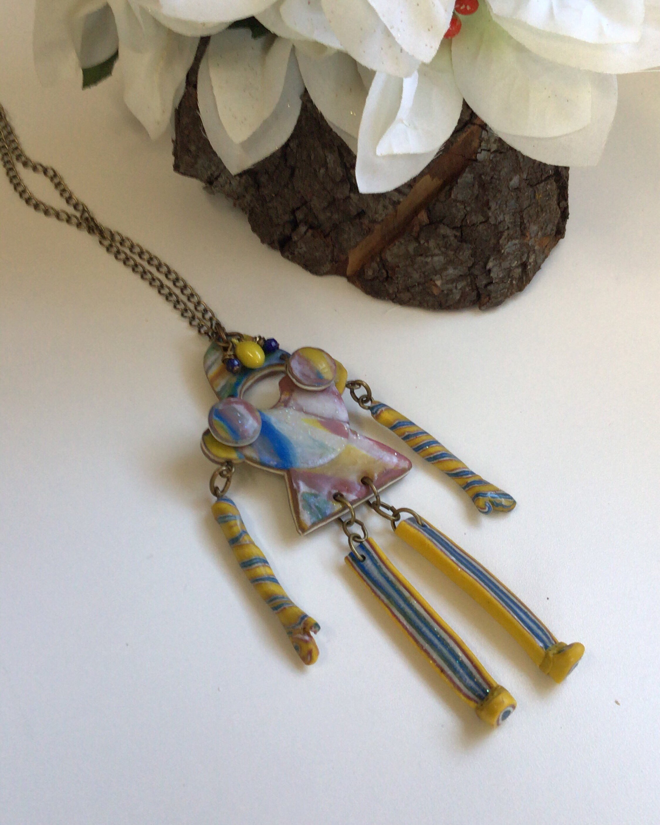 Jewelry Set Made With Polymer Clay 