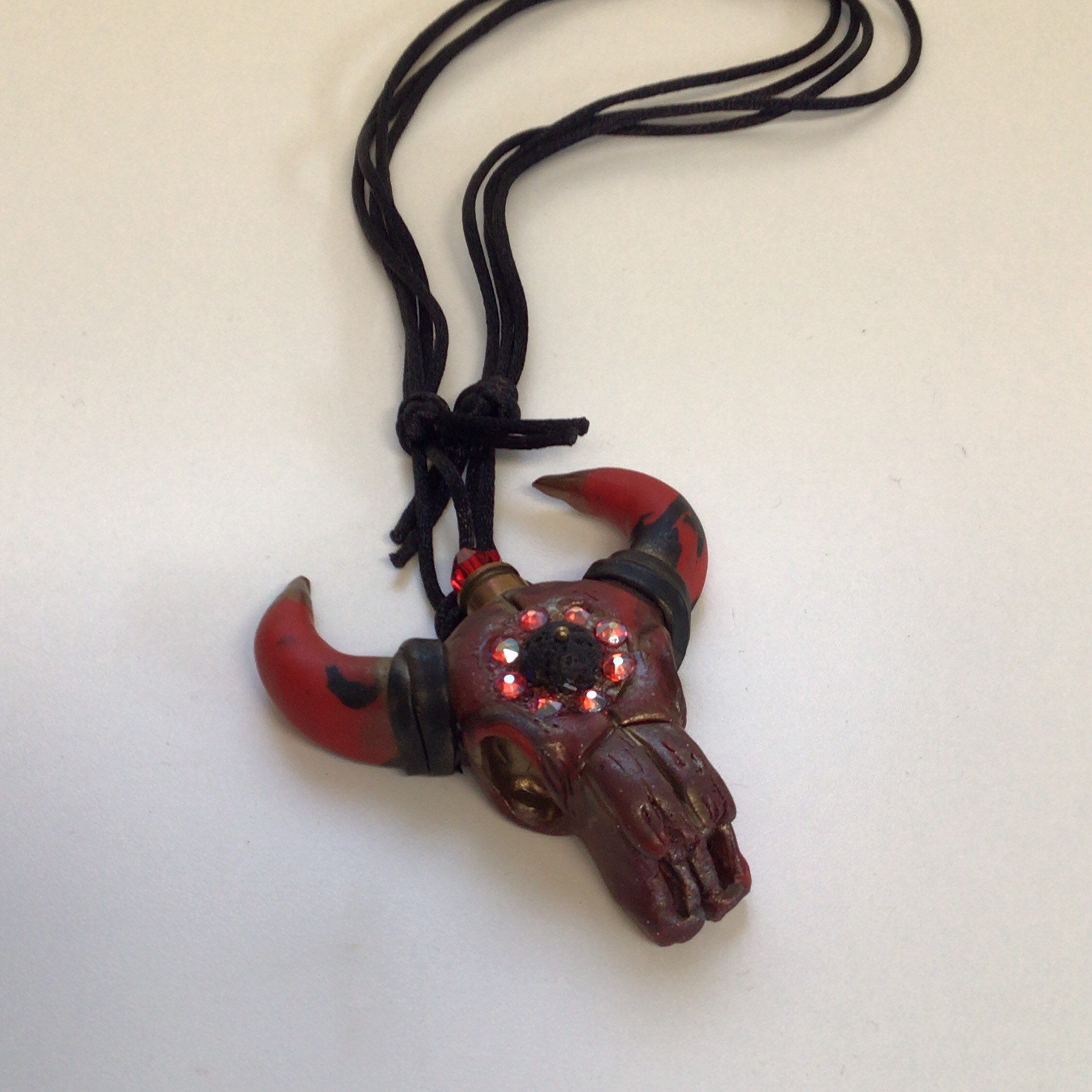 Rear View Mirror Car Hanging Accessory Western Bull Skull Etsy.de