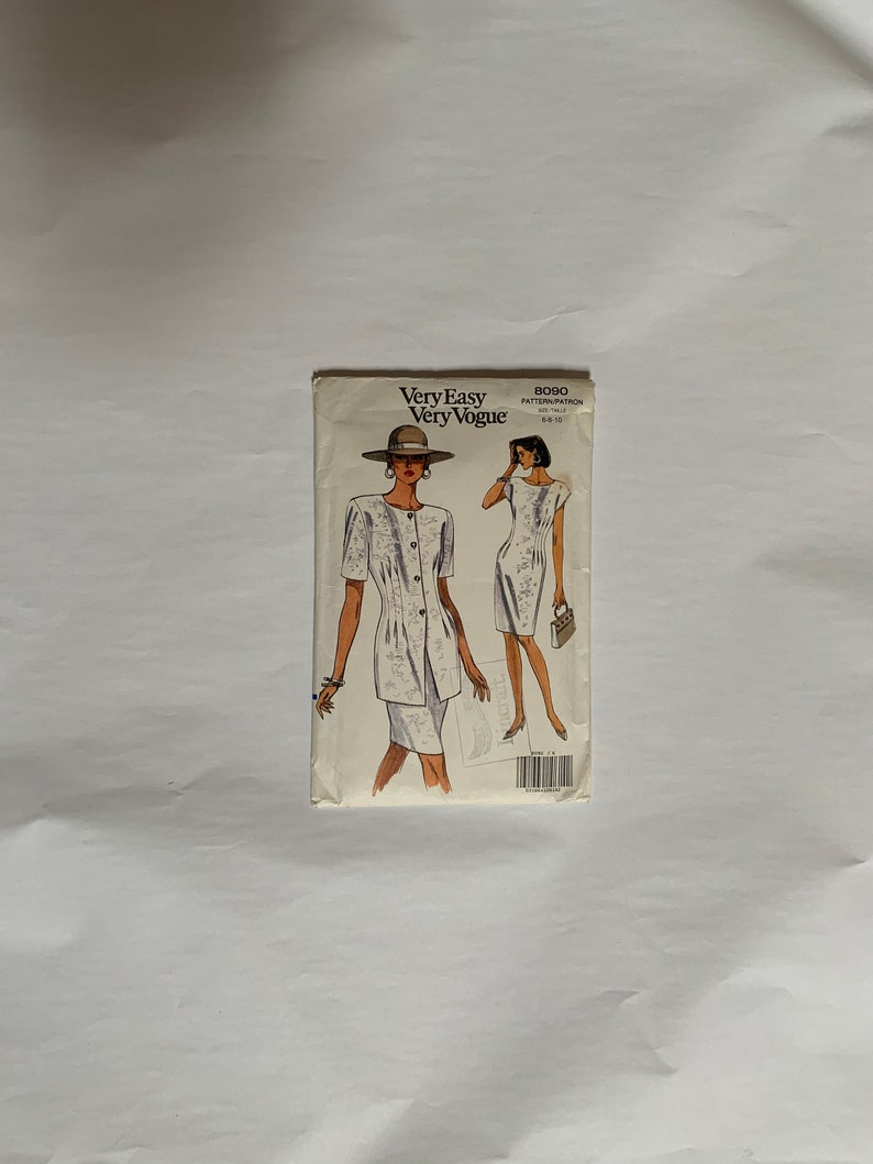 very easy Vogue 1991 Vogue Vintage pattern Size 6-8-10