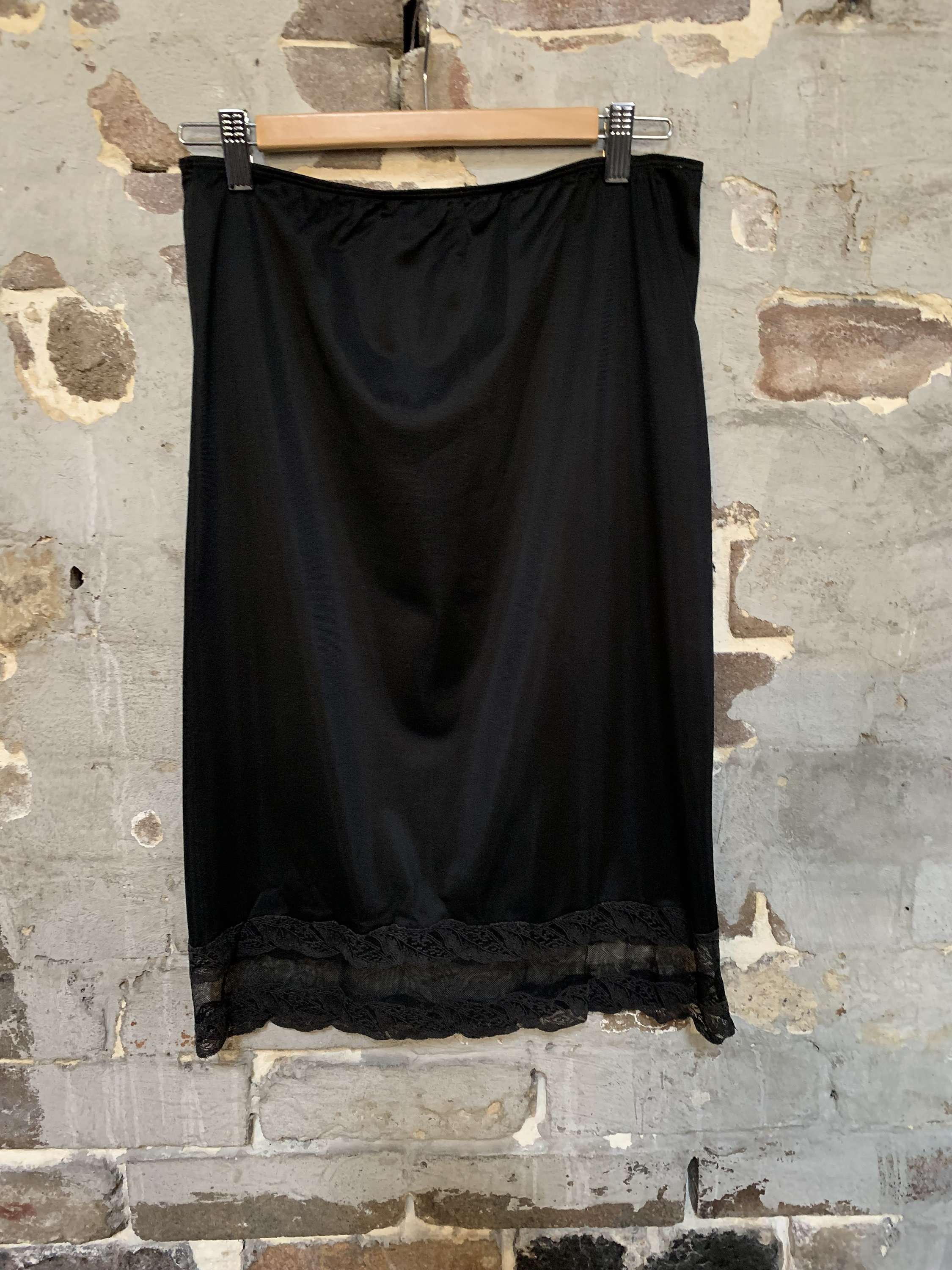1960s Black Half Slip With Lace Trim, FREE SHIPPING Etsy Australia