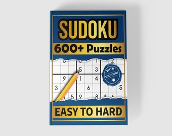 Large Print Sudoku Puzzle Book - Easy, Normal, Medium & Hard Puzzles