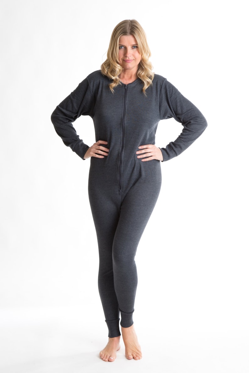OCTAVE® Womens Thermal Underwear All in One Union Suit With Etsy
