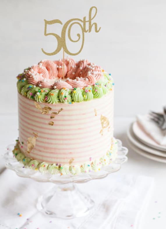 50th Anniversary Cake Topper Anniversary Cake Topper 50th Etsy
