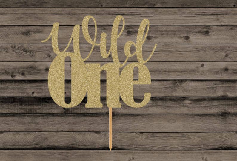 Wild One Cake Topper 1st Birthday Decorations First Birthday - Etsy