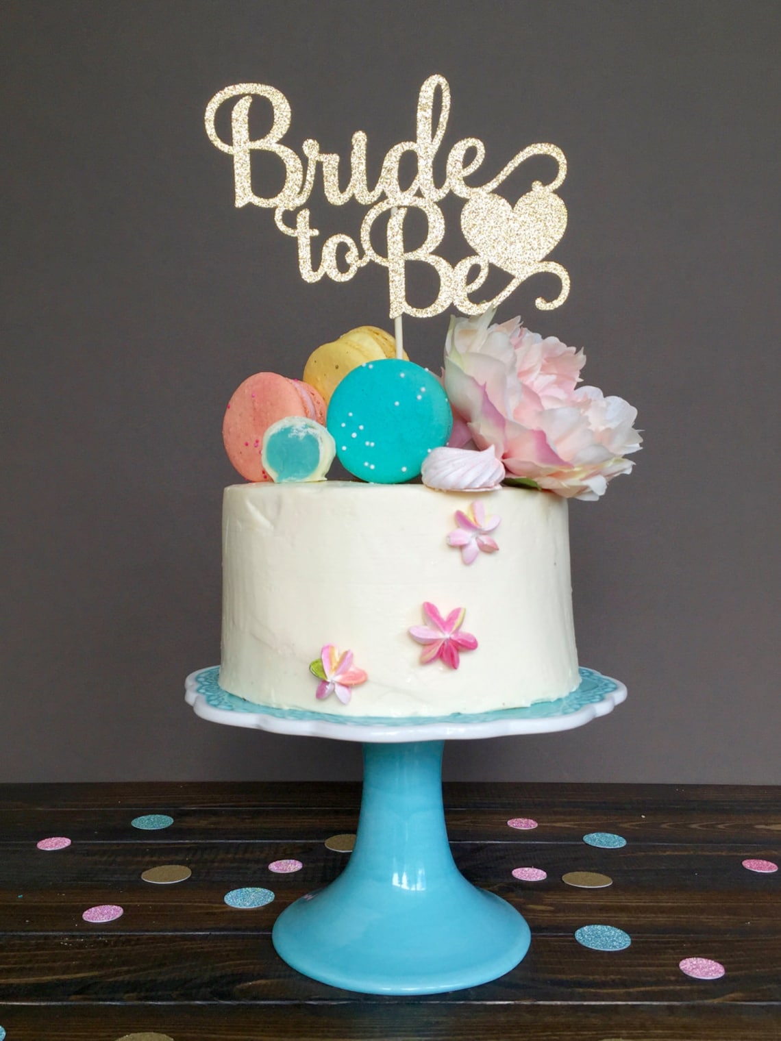 Bridal Shower Cake Topper Bride to Be Cake Topper Bridal Etsy
