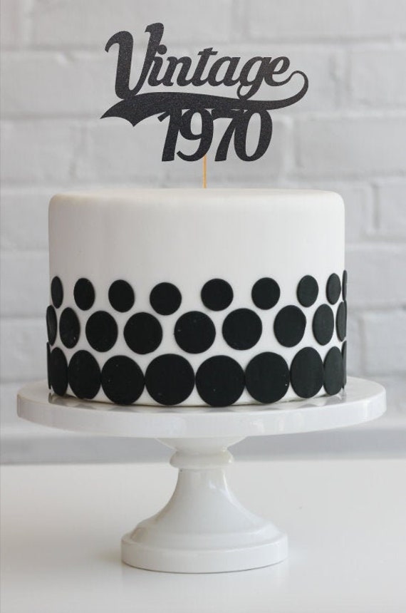 50e Anniversaire De Gateau Topper Decorations 50e Etsy