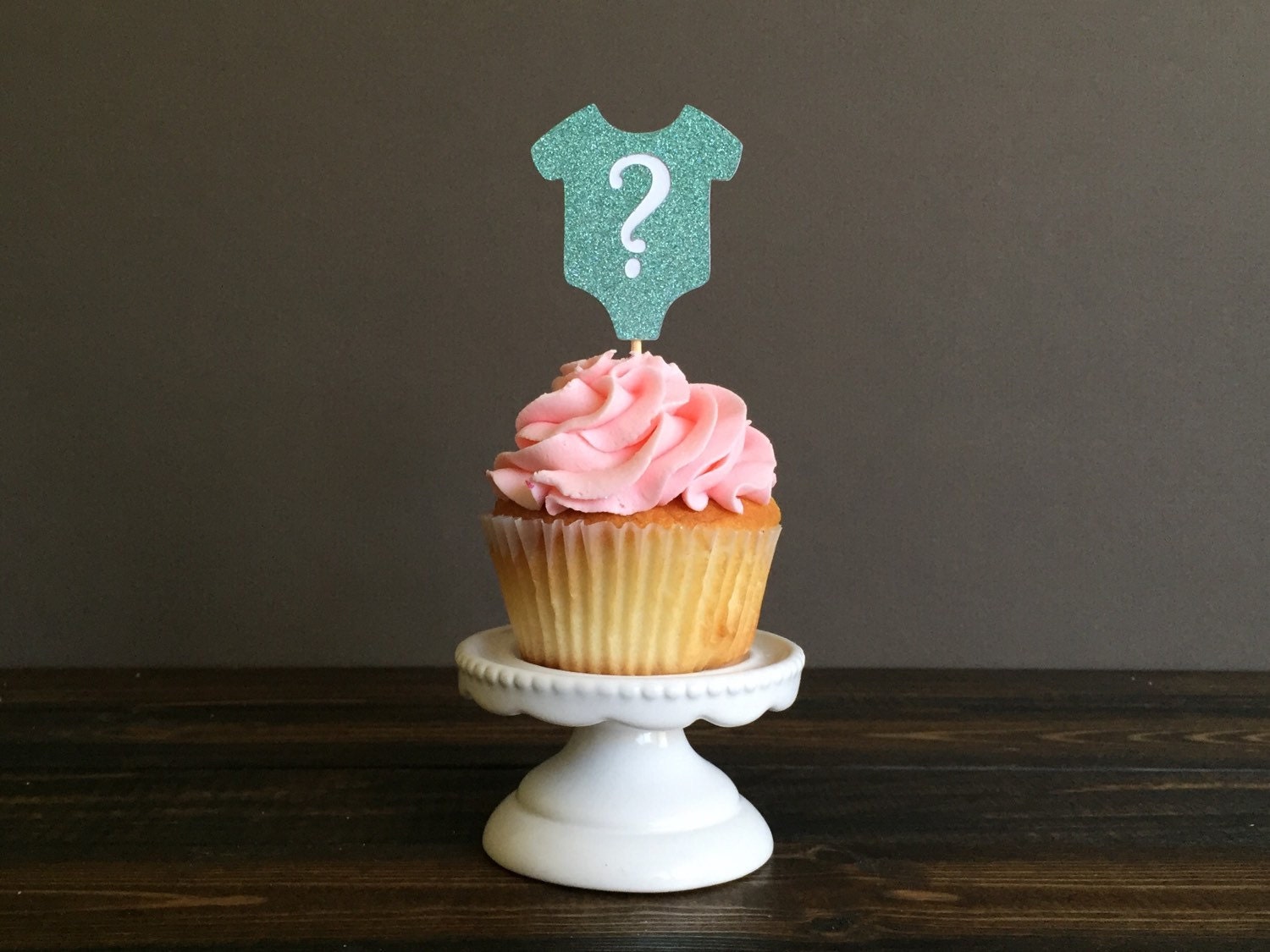 Gender reveal cupcake toppers Cupcake topper Baby shower Etsy
