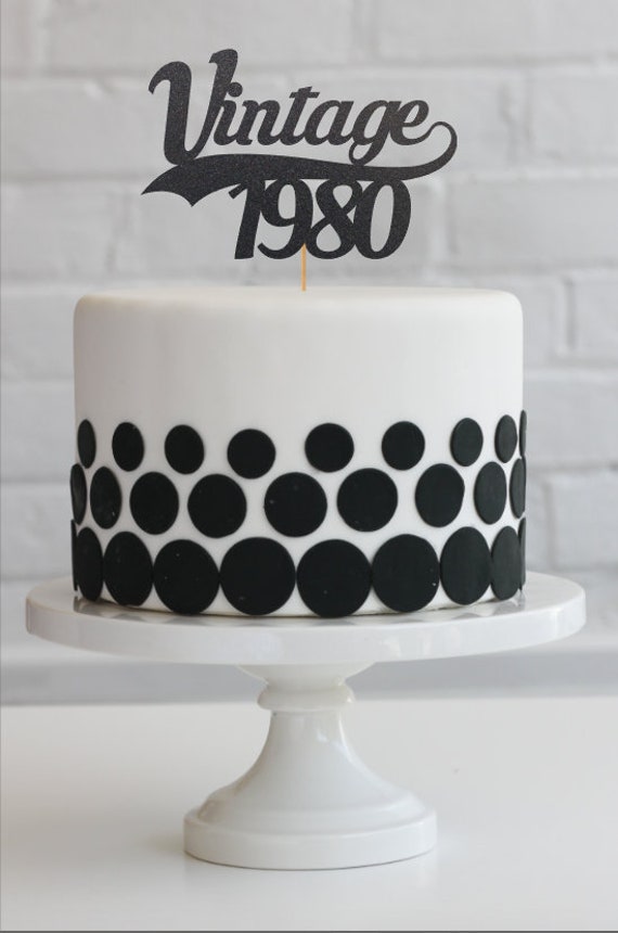 40th Birthday Cake Topper 40th Birthday Decorations 40th Etsy