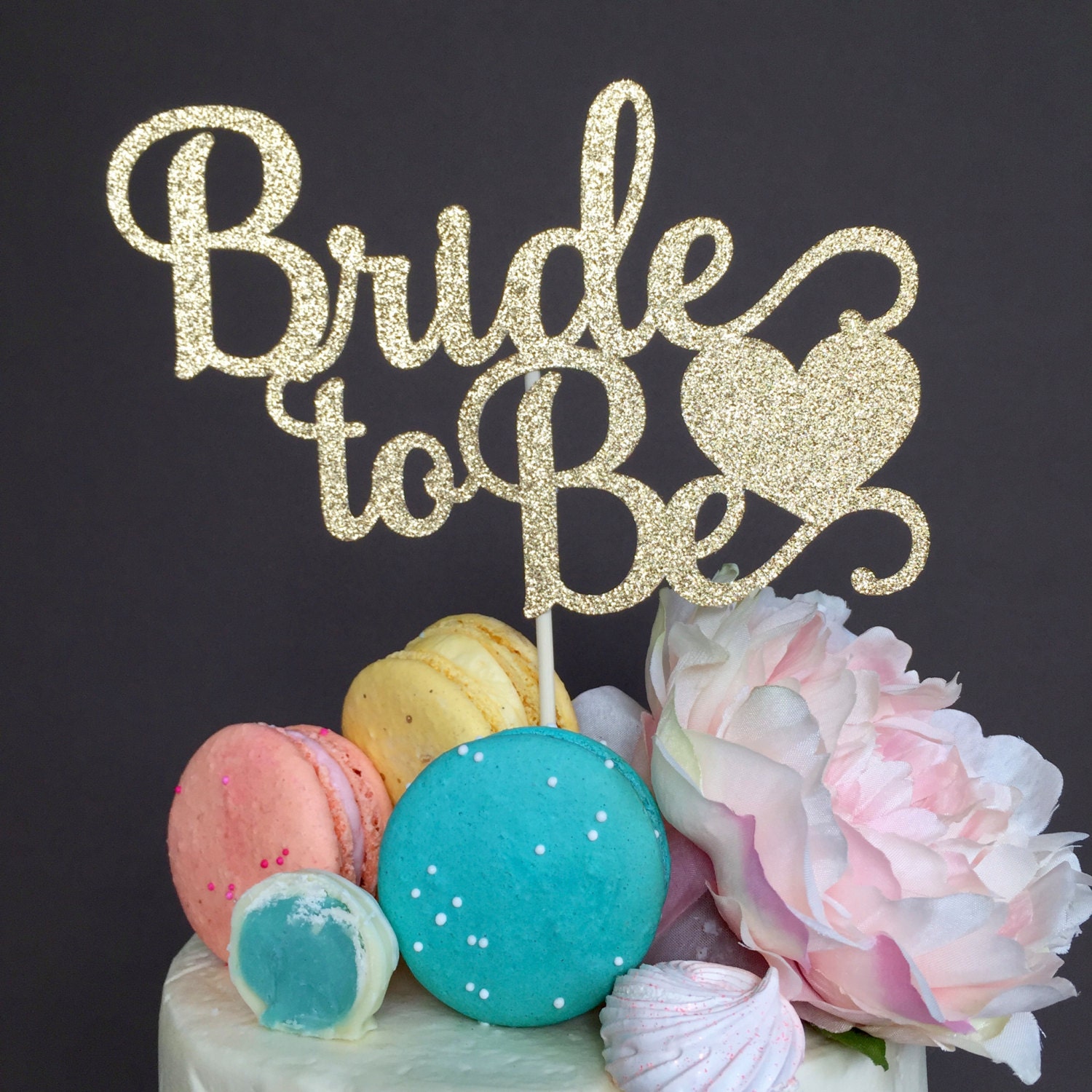 Bridal Shower Cake Topper Bride to Be Cake Topper Bridal Etsy