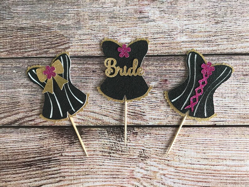 Bachelorette party cupcake toppers bachelorette party Etsy