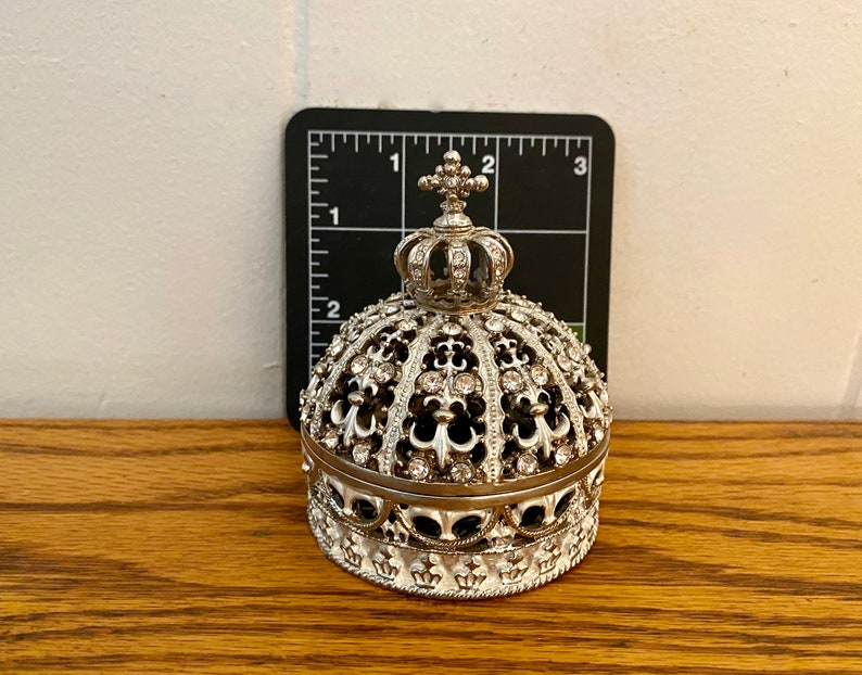 Vintage Rhinestone Trinket Box