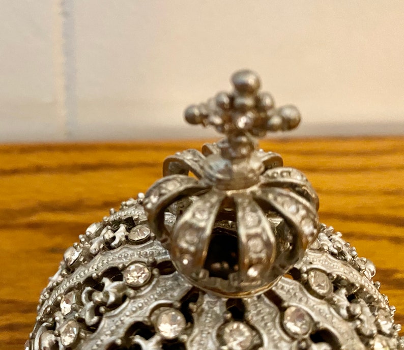 Vintage Rhinestone Trinket Box