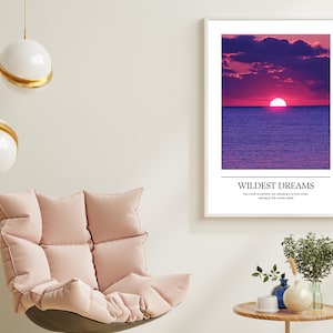 Stampa ispirata a Taylor / Wildest Dreams / Poster, Galleria murale, Stampa, Poster lirico, Arte murale, Stampa murale / A5/A4/A3