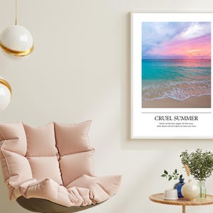 Taylor Inspired Print | Cruel Summer | Poster, Gallery Wall, Print, Lyric Poster, Wall Art, Wall Print | A5/A4/A3