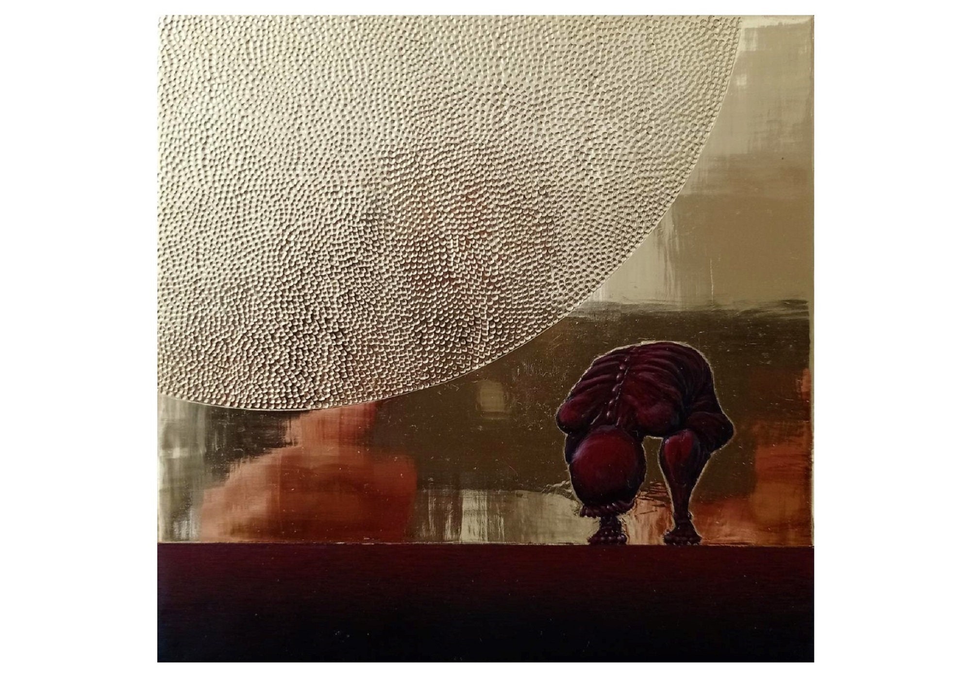 All the Regrets. Original, miniature painting in egg tempera and gold…