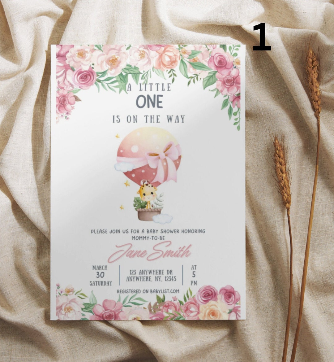 Editable Baby Shower Invitation Template - Etsy