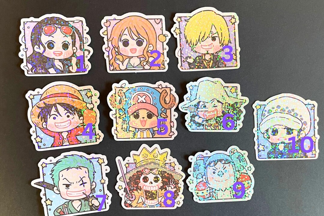 ABYstyle One Piece Charaktere Aufkleber - Repositionierbare Wanddekoration Für Manga- Und Anime-Fans