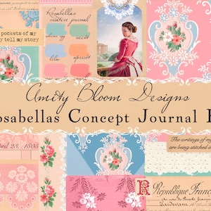 Rosabella's Creative Concept Journal kit | Vintage Dekoratives Papier & Ephemera Kit