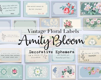 Vintage Sentiment, Wallpaper, & Blank Labels