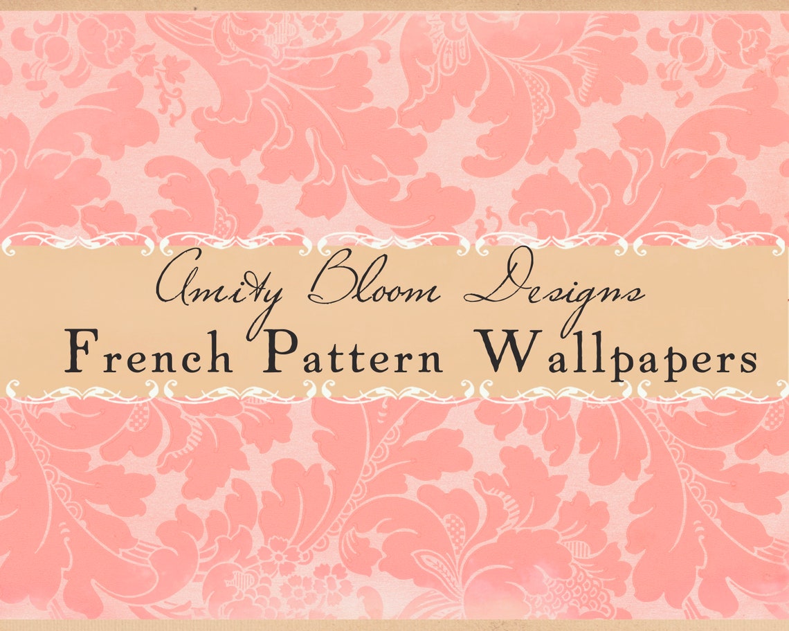 French Pattern Wallpapers Antique Decorative Wallpaper - Etsy