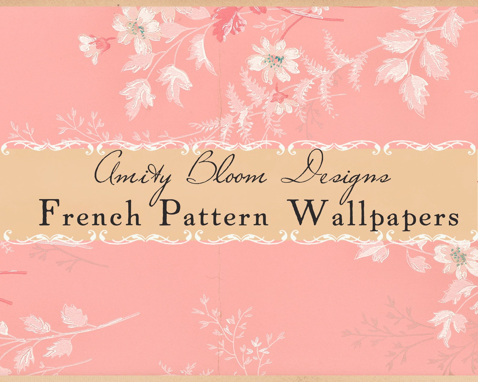 French Pattern Wallpapers Antique Decorative Wallpaper - Etsy