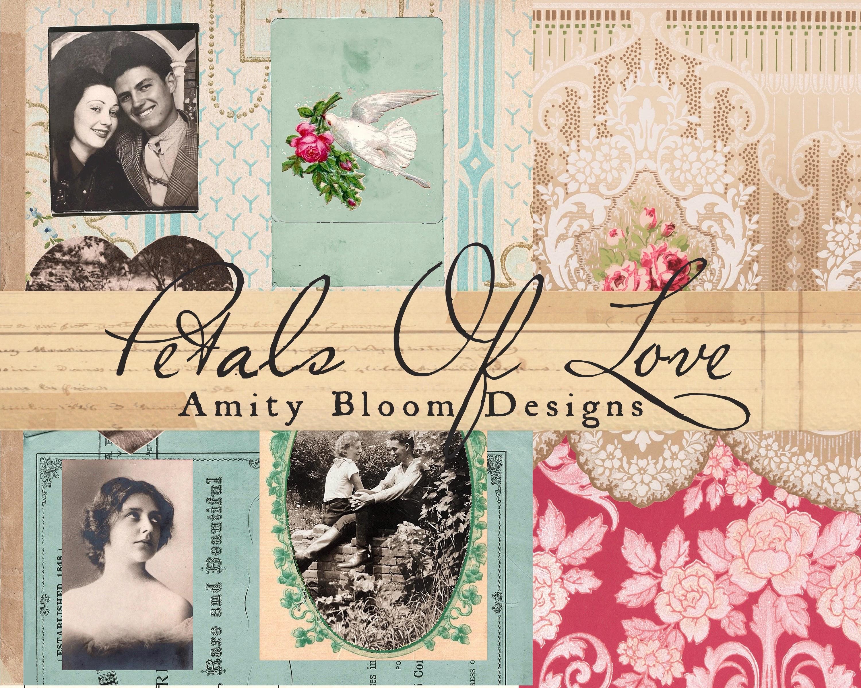 Petals of Love | Vintage Decorative Paper & Journal Artist