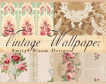 Vintage Wallpaper | Decorative Antique Paper