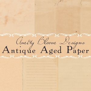 Antique Aged Background Papers | Tea Stained Papers | Vintage Paper Background