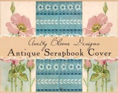 Antique Victorian Scrapbook Cover | Vintage Journal Cover
