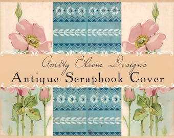 Antique Victorian Scrapbook Cover | Vintage Journal Cover